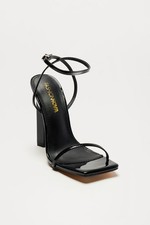 Fashion Nova Outta Your Comfort Zone Heels - Black Size 6.5