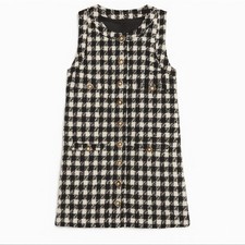 NEW Reformation Tropez Mini Dress in Black White Check Minidress Size 4