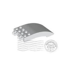 1x LEGO 46413 Windscreen Curved 8x4x2 White | 6312348