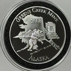 Green’s Creek Mine Alaska Hecla Proof Rare Coin 1 Troy Oz .999 Fine Silver Round