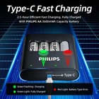 4 Pack Philips Rechargeable AA Batteries Lithium with Fast Charger 3600mWh 1.5V — photo 3