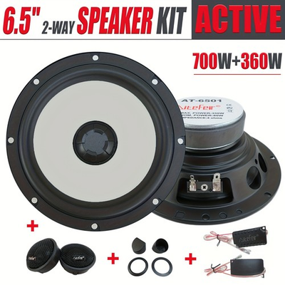 #ad 6.5 Inch 2 Way Active Component Speaker System 350W Max with External Crossovers $19.99