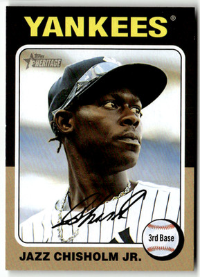 2024 Topps Heritage MLB No. 523 Jazz Chisholm Jr.