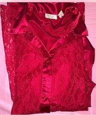 Vintage Victoria's Secret Gold label lace and satin pajama shirt dress COPY 