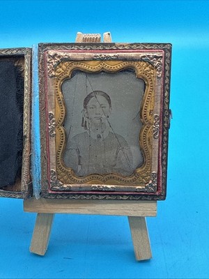 Native American Woman / Girl Ambrotype Cased Image