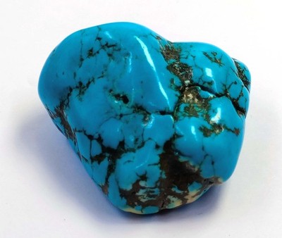 Natural Blue Turquoise 171.5 Ct Tumble Rough EGL Certified Loose Gemstone 6AGI