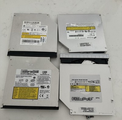 Lot of 4 Laptop DVD±RW CD-RW SATA Optical Burner Drives - HP Dell Toshiba LG