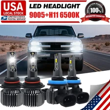 10000K LED Headlights Light Bulbs for Chevy Silverado 1500 2500HD 3500 1999-2006