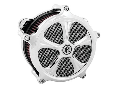 PERFORMANCE MACHINE Face Plate for Super Gas AC, Wrath Chrome 653257