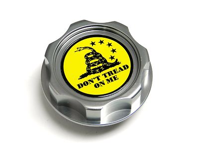 DONT TREAD ON ME SNAKE GUNMETAL BILLET CNC ENGINE OIL CAP FOR HONDA ACURA M7
