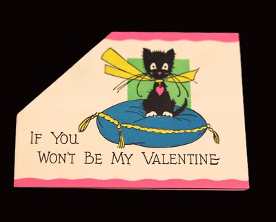 Vintage Valentine Card ''I'll got to the Dogs!''