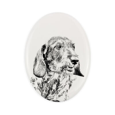 Teckel I tombstone with a picture of a dog Art-Dog