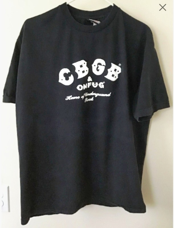 CBGB BLACK tshirt original from CBGB Vintage X-Large Bought in 80s RARE