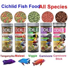 Fish Food CICHLID Boost Color  Growth Acceleration Formula Premium All Species
