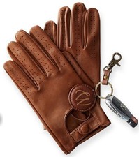 Leather soft Lambskin Mens  Driving Gloves Retro style Comfort Chauffeur Fashion