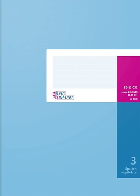 König & Ebhardt Spaltenbuch A4 – 3 Spalten,  Produktbild-Vorschau 7