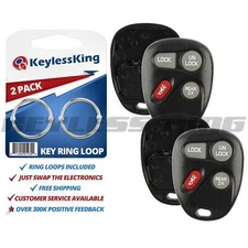 2 New Replacement Keyless Entry Remote Key Fob Case Shell for 16245100-29