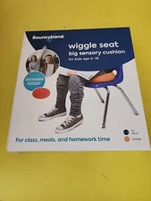 Bouncyband Wiggle Seat Big Sensory Cushion Orange Size 13"