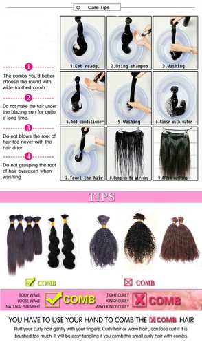 Loose Wave Brazilian Human Hair Bulk For Braiding No Weft Human Hair Extensions - Picture 11 of 12