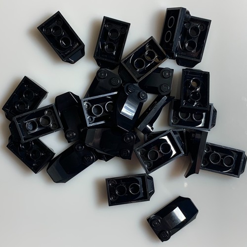 25 per lot NEW LEGO Black PLATE W. BOWS 2X3½ Bricks (47456/4285883) frog - Picture 2 of 4