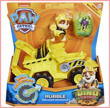 Paw Patrol Dino Rescue RUBBLE Deluxe REV UP Vehicle  Mystery Dinosaur   NEW  