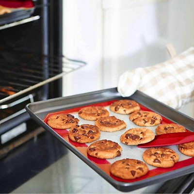 Silicone Baking Mat- Best F Microwave Toaster Oven Tray/pan Half