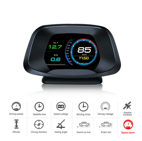 Car Head Up Display HUD GPS OBD2 Engine Coolant Temperature Display P19 - Picture 4 of 12