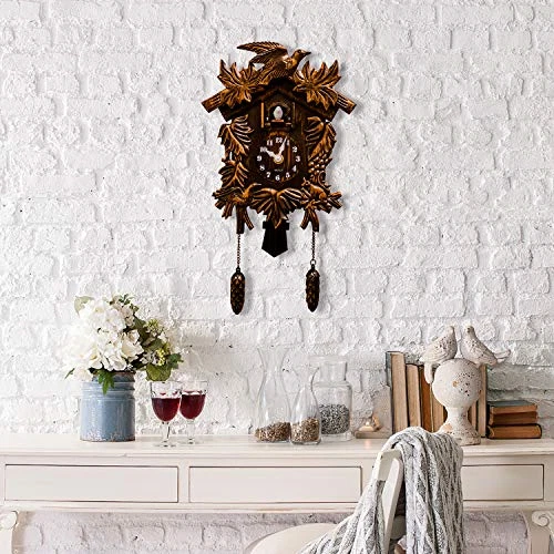 Walplus WC2053 Vintage Looking Cuckoo Clock - Brown