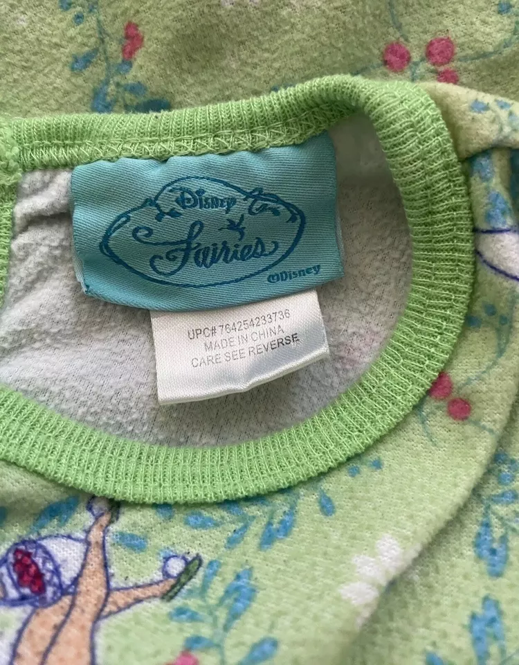 Camisón pijama vintage Y2K Disney Fairy Tink Tinkerbell talla 6 Foto 4 de 4