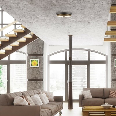 Kira Home Hermosa 14" Modern Semi Flush Mount Ceiling Light Smoked