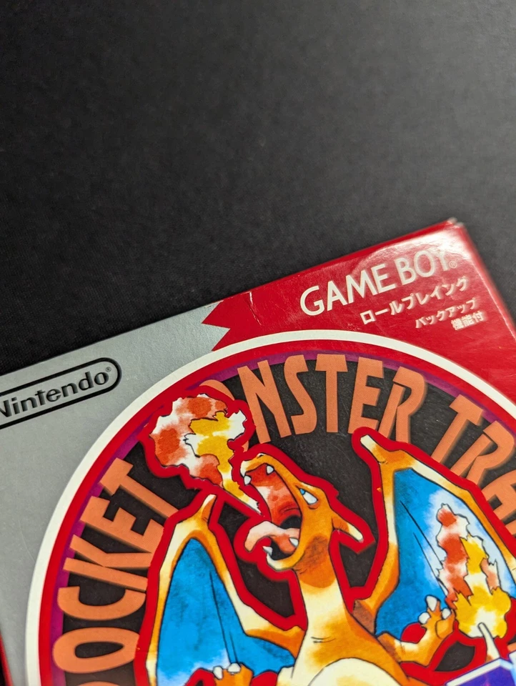 1996 Tested Boxed Japanese Pokemon Red Version plays on US systems! Saves! L - Image 2 of 4