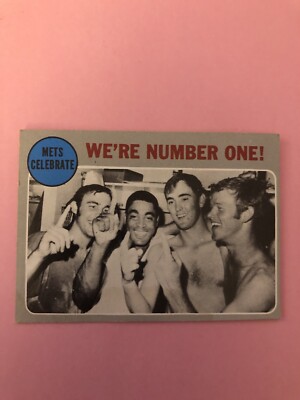 1970 Topps Mets Celebrate (We re Number One) Nolan Ryan # 198 (Sharp Corners)