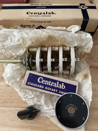 Centralab 2553 4 POL-6 POS. NON SHORT. 60Deg. index