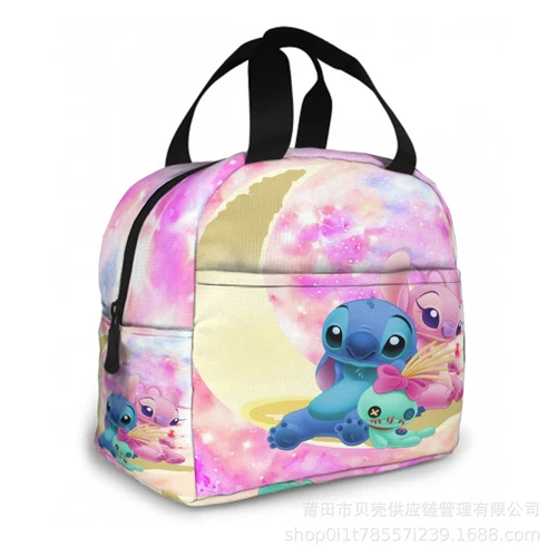 Lilo Stitch Cartoon Galaxy Lunch Bag Insulated Student Snack Picnic Xmas Gift AU - Picture 40 of 55