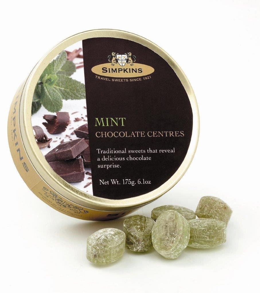 Simpkins Travel Sweets Tin Assorted Chocolate Centres Traditional