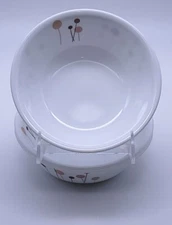 Set of 3 - Corelle Corning Flower Cotton 6.25" Ceral Soup Bowls EXC+