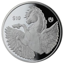 2023 Pegasus 1 Oz Silver Proof Coin Pobjoy Mint Farewell Virgin Islands - JP645 91.04 per troy oz