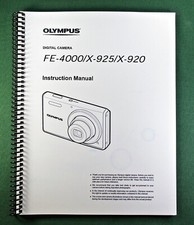 Olympus FE-4000 Instruction Manual: 62 Pages with Protective Covers