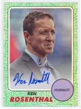 2024 Topps Archives 1968 Green Foilboard Ken Rosenthal Auto