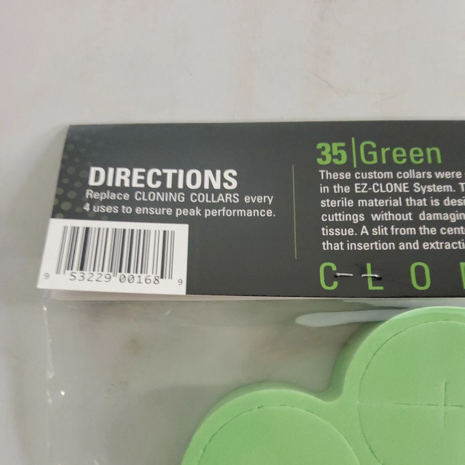 Paquete de 35 collares de clonación blandos EZ-Clone verdes  Foto 4 de 4