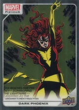 #121 Dark Phoenix X-MEN (2023 MARVEL PLATINUM Upper Deck) NEAR MINT NM Foil Card