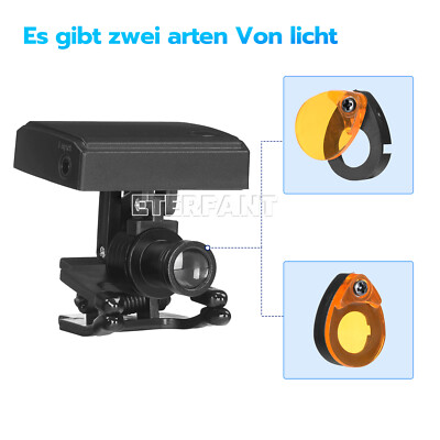 ETERFANT Dental 5W Wireless LED Headlight with Filter for Binocular Loupe Glasse