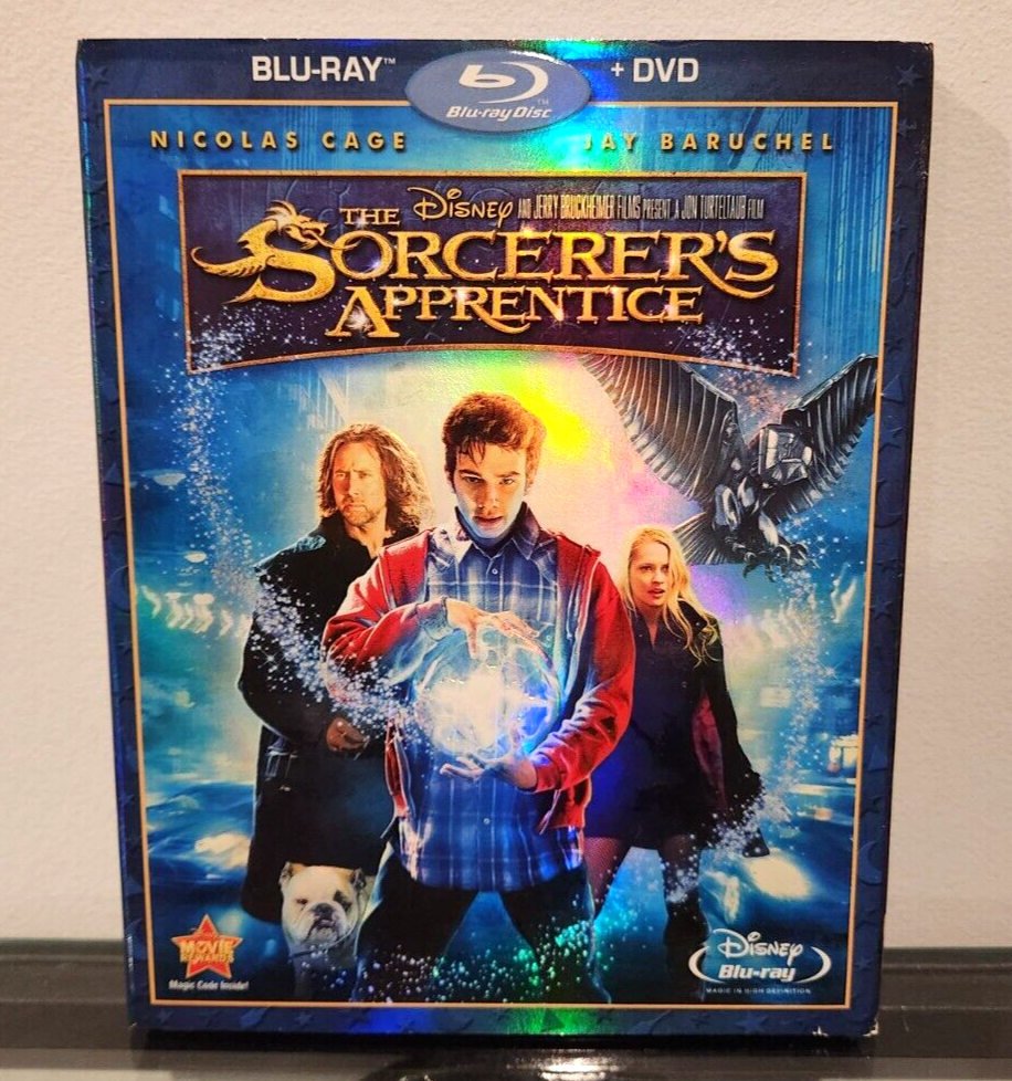 THE SORCERER'S APPRENTICE BLU-RAY & DVD W/FEATURES STARRING NICOLAS CAGE