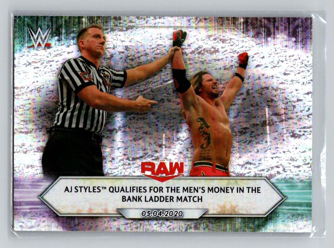 2021 Topps WWE Raw Silver AJ Styles #65