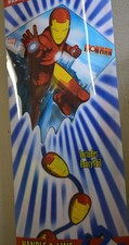 NW IRONMAN 25" Wide NYLON Diamond Kite XKites Ages 8 Fiberglass 2007 BLUE TAIL