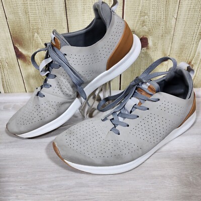 Steve Madden Mens Sneaker Brixx Gray Flat Heel Lace Up Cushioned Insole 11.5