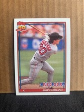 1991 Topps Baseball Card Boston Red Sox John Marzano