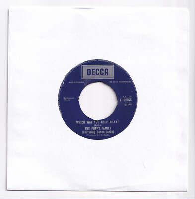 (AI353) The Poppy Family, Which Way You Goin' Billy? - 1969 - 7 inch vinyl