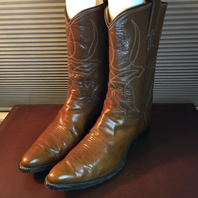 Vintage Justin Men\'s Western Cowboy Boots Size 9D Made in USA Vintage Justin Men main image 2