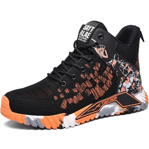 Stahlkappe Arbeit Sicherheitsstiefel Herren Outdoor Schuhe Pannensicher High Top Sneaker - Bild 24 von 32